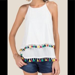 White tassel top